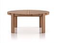 Table de jardin - bois massif - 115 x 115 x 74 cm - bois naturel - style classique