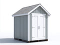 Abri de jardin - Bois - 150 x 110 x 205 cm - Gris-Blanc - Style contemporain